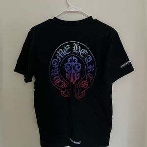 Authentic Chrome Heart Men Black Printed T-shirt size M